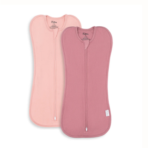 Easy Zipper Swaddle Blankets in Blush, Mauve – Comfy Cubs