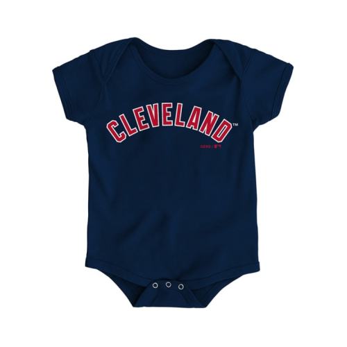 Cleveland Guardians Cleveland Guardians NAVY Baby Wordmark One Piece - 13346144