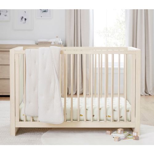 Cuddle Me Muslin Baby Quilt | Pottery Barn Kids, Color: White