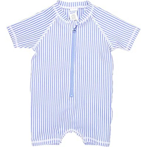 RUGGEDBUTTS Baby/Toddler Boy Swimsuit, One Piece Zipper Rash Guard Sunsuit with UPF 50+ Sun Protection