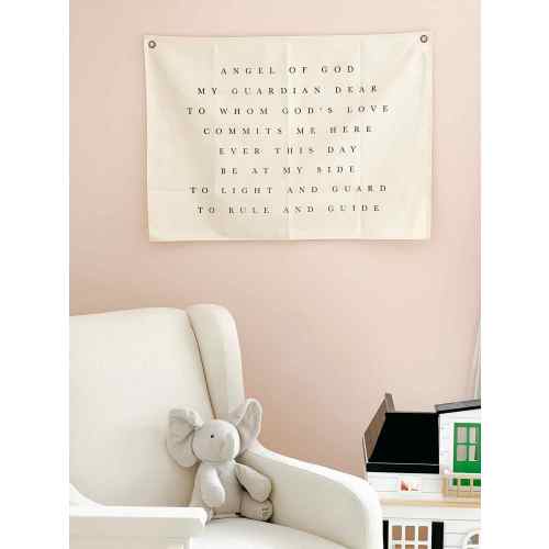 Guardian Angel Prayer - Canvas Wall Hanging