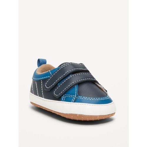 Double Secure-Strap Faux-Leather Sneakers for Baby