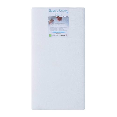 Bundle of Dreams Classic 2-Stage Crib & Toddler Bed Mattress, 100% Breathable, Organic Cotton Cover, Edge Support, Hypoallergenic, Eco-Friendly