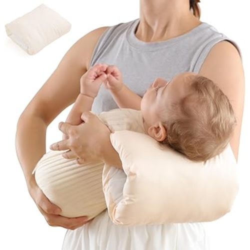 Waterproof Nursing Arm Pillow,Breastfeeding Pillow,Cozy Cradle, Cozy Cradle Pillow, Cozy Cradle Arm Pillow, Soft Nursing Arm Pillow (Beige)