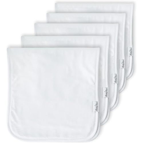 5-Pack 21”x10” Burp Cloths for Boys & Girls - Absorbent Organic Cotton Burp Cloth for Burping, Spit-up, Drooling, Baby Wipe