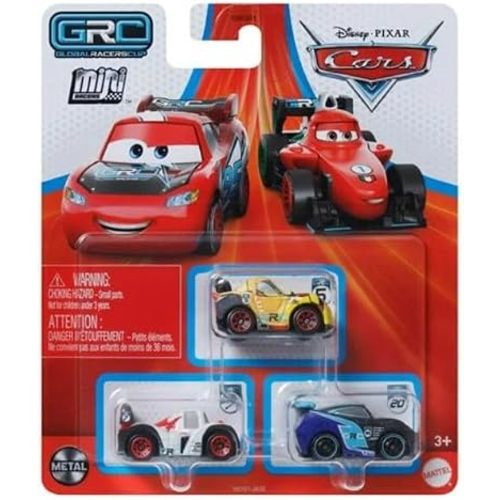 Disney Cars Mini Racers 3 Pack (Grc Racers 2 Shu Todoroki, Miguel Camino and Jackson Storm)