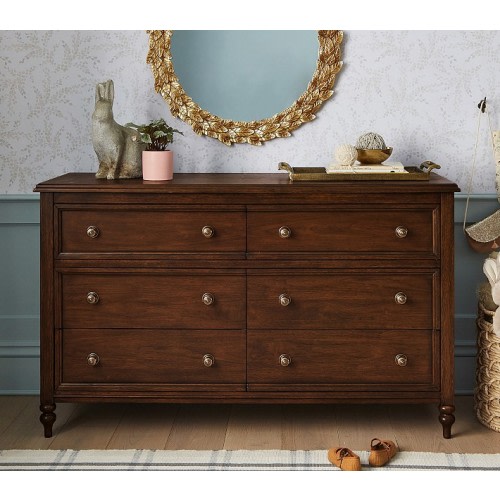 Chris Loves Julia Turned Wood 6-Drawer Dresser (56w x 19d")