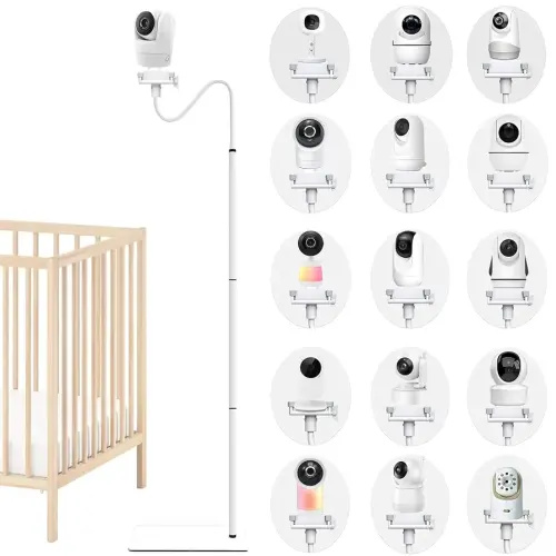 Baby Monitor Camera Floor Stand Holder Mount Compatible with VTech/HelloBaby/ Nanit Pro/I/Momcozy/iFamily/OKAIDI/Blemil /Motorola/Leapfrog /nooie IPC100/Infant Optics/ANMEATE/ Flexible Holder Stand