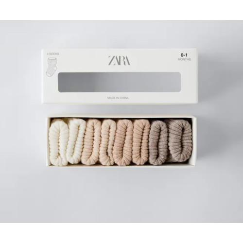 FOUR-PACK OF COLORFUL SOCKS - Light beige | ZARA United States