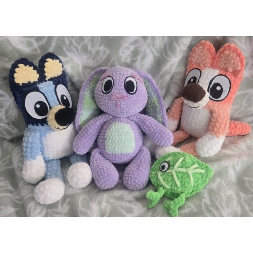 Blue Heeler Buddies \ Crocheted \ Bluey \ Amigurumi