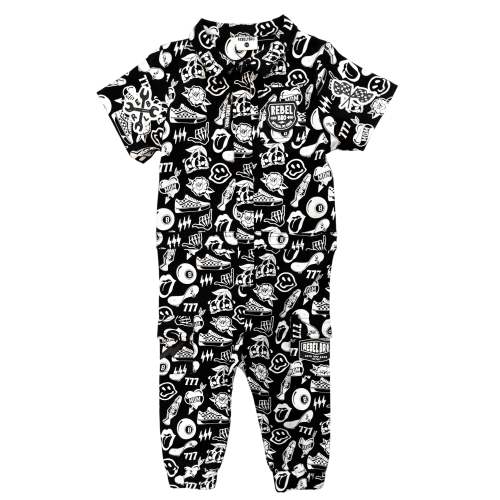 Pit Crew Romper in Warped Tour [Midnight Edition]