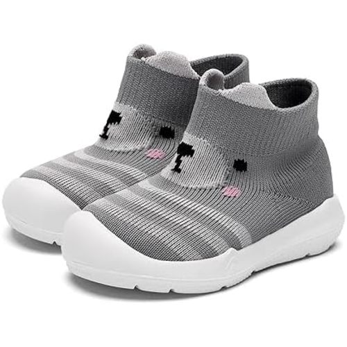 Engtoy Baby Shoes & Socks - Non-Slip Breathable Slippers with Soft Rubber Sole - Baby Boys & Girls Slip On Sneakers