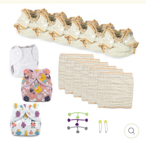 Cloth Diaper Kit size newborn - bloomy