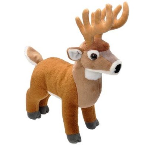 Wild Republic Cuddlekins White Tail Buck Stuffed Animal, 12 Inches