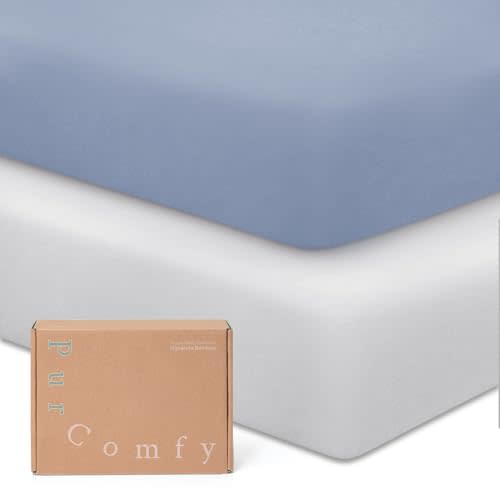 Supersoft Crib Sheets for Boys Girls, Premium Viscose Buttery Soft Crib Mattress Fitted Sheet, Stretchy Knit Baby Sheet, Silky Comfort Baby Bed Sheets 28x52x9 Extra Deep Pocket