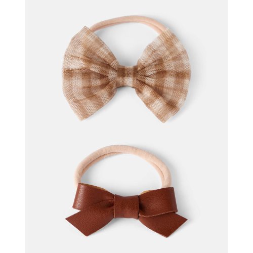 Baby Girl 2-Pack Thanksgiving Bow Headwraps - Carter's | Carter's