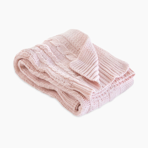 Burt's Bees Baby Organic Cotton Cable Knit Blanket - Blosssom
