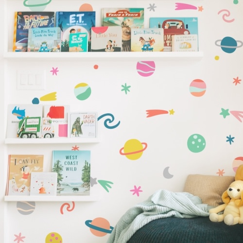 Pretty Planets Fabric Wall Decal Set