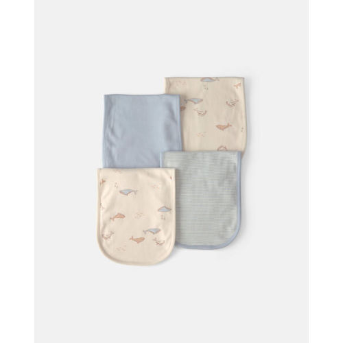 Baby 4-Pack Whale Burp Cloths | Carter's