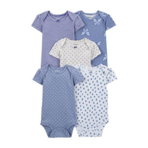 Carter's Baby Girls 5-pc. Short Sleeve Bodysuit