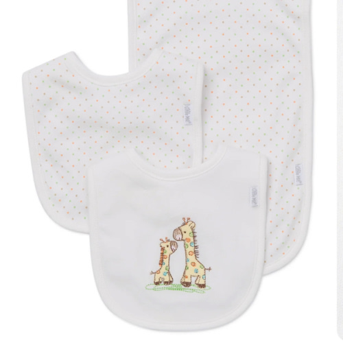 Giraffe Bib & Burp Set