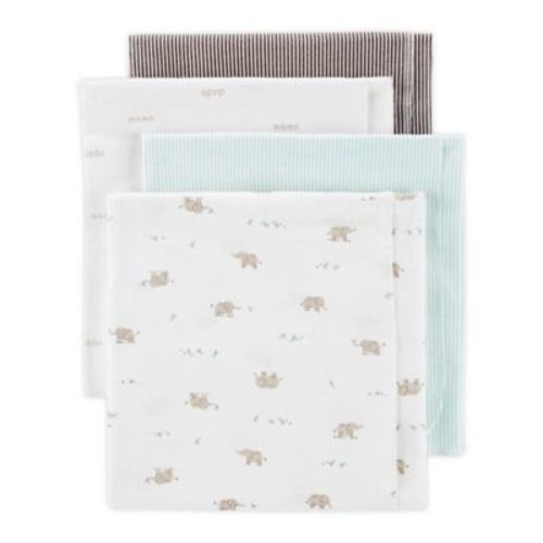 carter's® 4-Pack Elephant Receiving Blankets - MULTI - SET OF 4