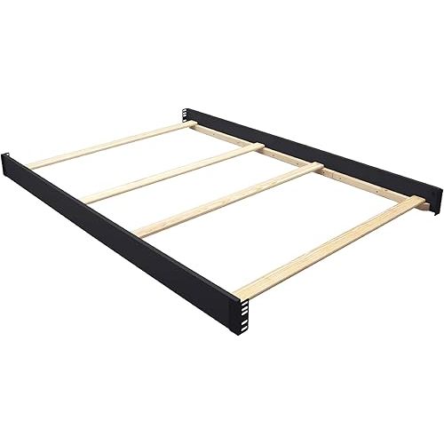 Full-Size Conversion Kit Bed Rails #0050 for Delta Children Convertible Cribs - Solid Wood Rail - Toddler and Adult Bed Rail for Full-Size Beds - Essential Nursery and Baby Furniture (Ebony - 0011)