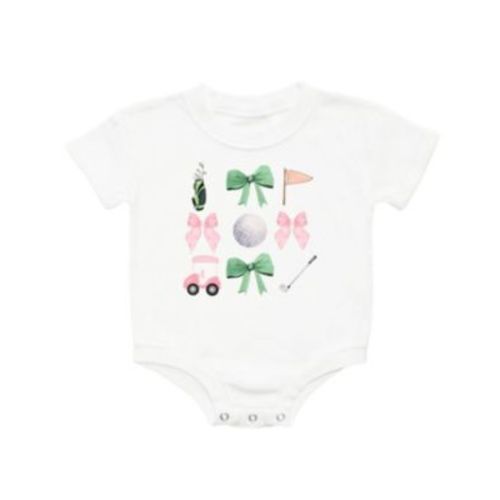 Girls' Coquette Golf Girl Short Sleeve Romper - Baby