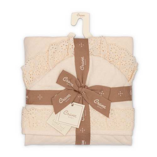 Ruffle Baby Towel with Hood | Crane Baby