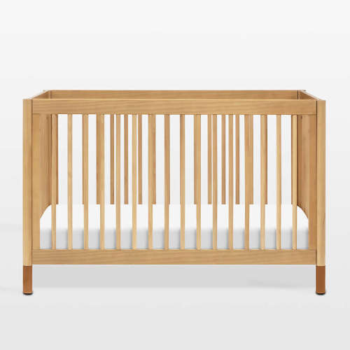 Babyletto Gelato Wood & Vegan Leather 4-in-1 Convertible Crib