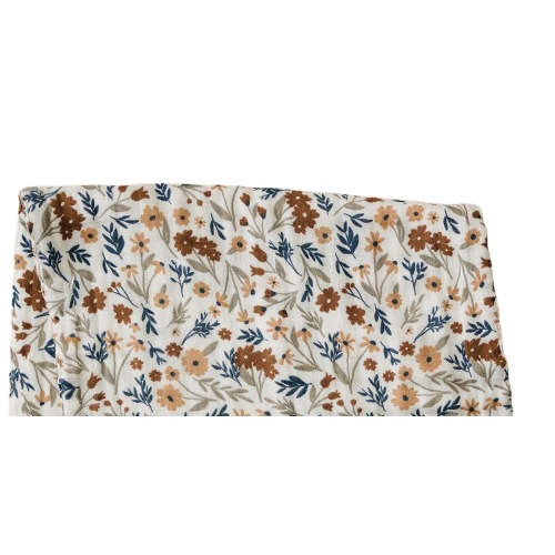 Harvest Floral Muslin Burp Cloth
