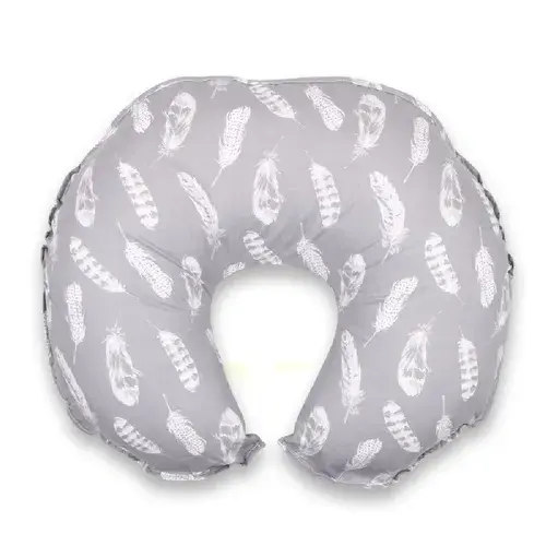 4Baby Nursing Pillow Feathers Grey | Baby Bunting AU