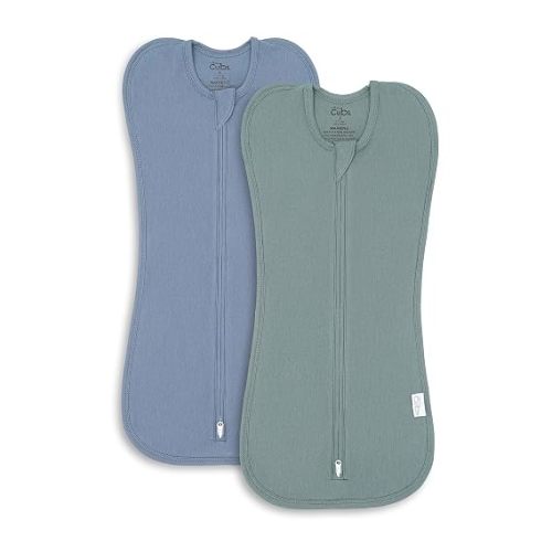 Comfy Cubs Swaddle Blanket with Zipper 2 Pk S - Nomadic Blue, Azul
