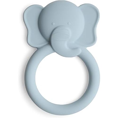 mushie Silicone Baby Teether Toy | Elephant