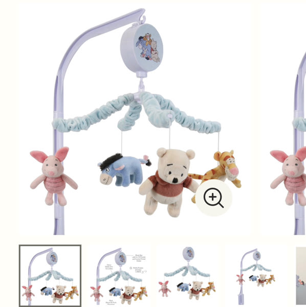 Winnie the Pooh & Friends Musical Baby Crib Mobile