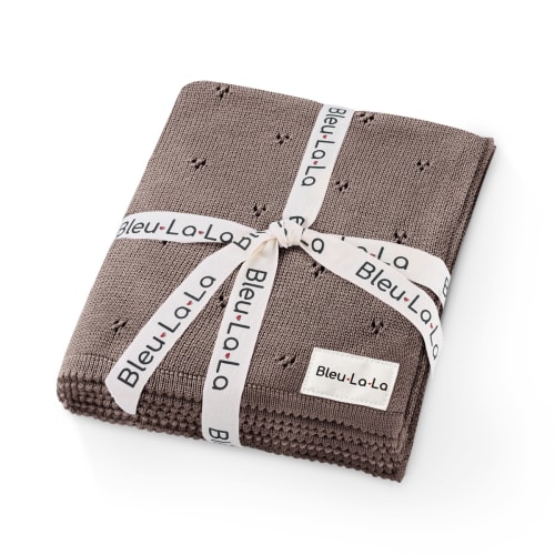 Organic Pointelle Knit Swaddle Blanket