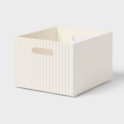 Wood Bin Small White - Brightroom™