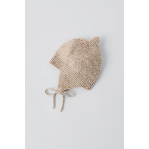 WOOL AND CASHMERE HAT - Tan marl | ZARA United States