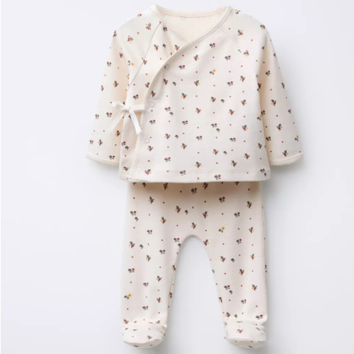 FLORAL T-SHIRT AND LEGGINGS SET - Ecru | ZARA United States