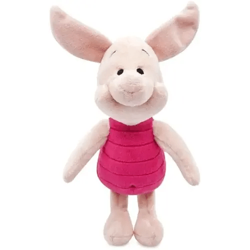 Disney Piglet Plush - Mini Bean Bag, Made with Soft-Feel Fabric with Embroidered Details and A Characterful Expression, Suitable for All Ages 0+ Toy Figure