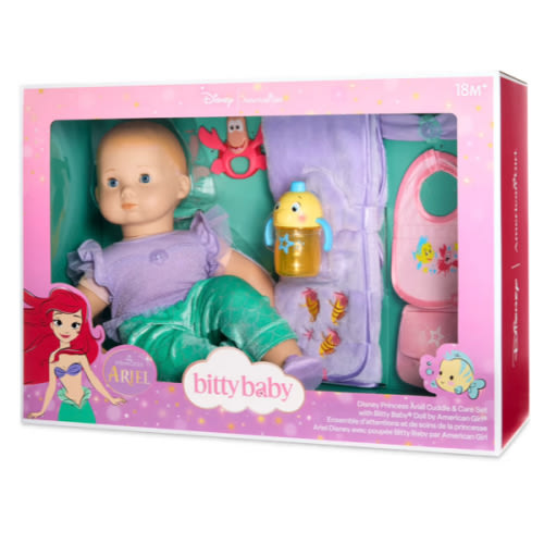 Disney Princess Ariel Cuddle & Care Set with Bitty Baby® Doll by American Girl®
