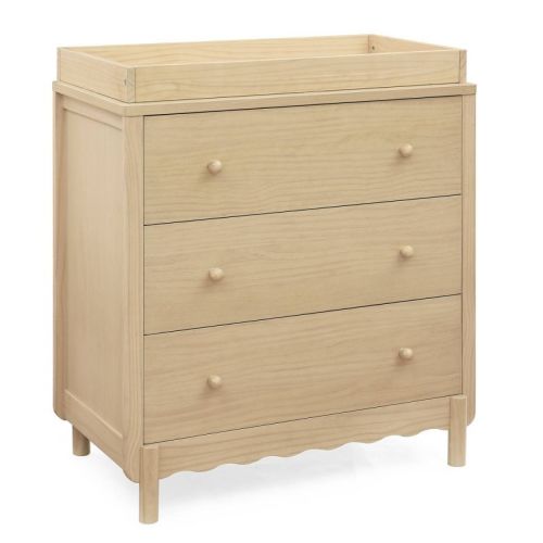 Delta Children William 3 Drawer Dresser With Changing Top - Natural Sandstone