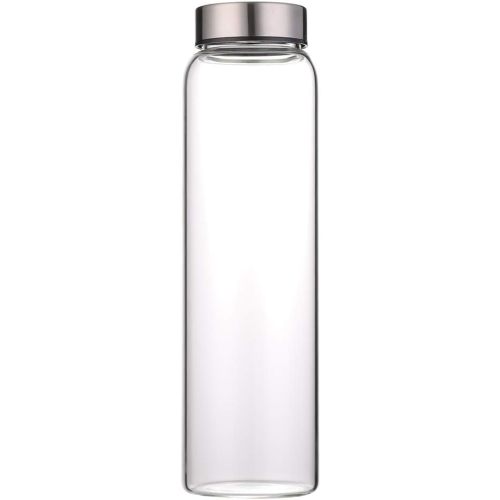 sunkey Glass Water Bottle 32 oz High Borosilicate with Neoprene Sleeve Leak Proof Lid Reusable Eco Friendly Bpa Free