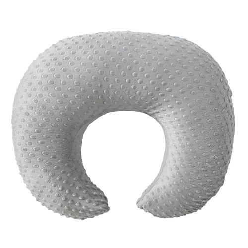 ESEN Plus Size Baby Nursing Pillow and Body Positioner for Breast Feeding and Bottle Feeding, Ultra Soft Baby Breastfeeding Pillows with Removable Nursing Pillow Cover for Mom and Baby (Gray)