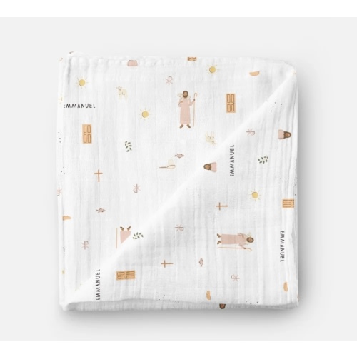 Catholic Muslin Swaddle Blanket – Be A Heart