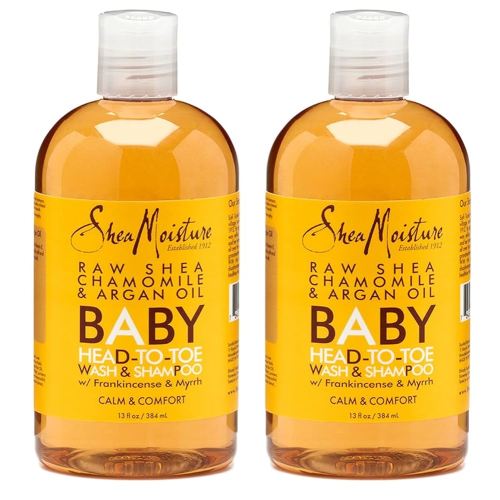 SheaMoisture Baby Shampoo & Wash 13 Ounce Chamomile & Argan Oil (384ml) (2 Pack)