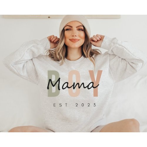 Boy Mama Sweatshirt, Boy Mom Shirt, Personalized Mama Sweatshirt, Boy Mama Apparel, Gift for Mother, Boy Mom Sweater, Mom Gift Sweatshirt - Etsy