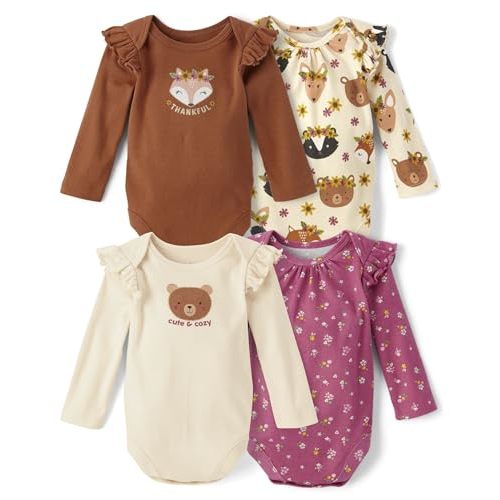 The Children's Place,Unisex Baby,and Newborn Everyday Long Sleeve Bodysuits