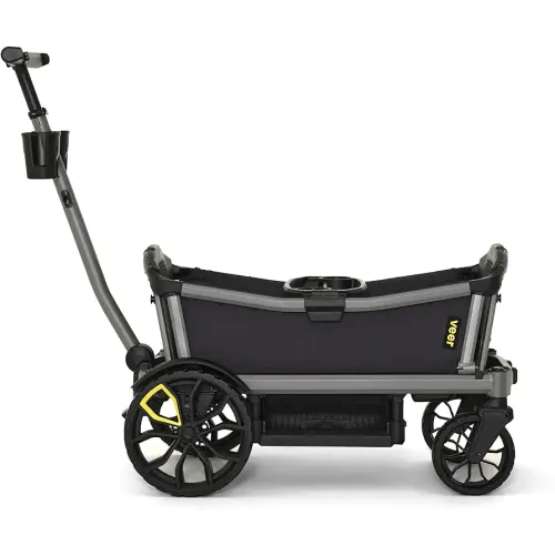 Veer Cruiser City | Premium Urban Wagon Stroller for Babies, Toddlers, and Kids | Traditional Stroller Push Steering | JPMA Certified | Lightweight and Collapsible | 2 Seater