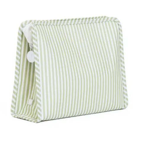 Large Pimlico Stripe Sage Roadie – Queen of Threads Monogramming